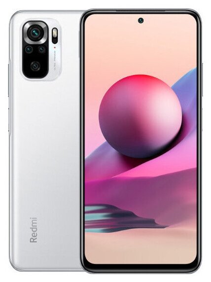 Смартфон Xiaomi Redmi Note 10S 6/128GB NFC RU, белоснежная галька