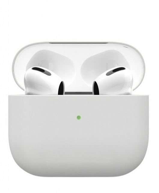 Чехол силиконовый vlp Soft Touch тонкий силикон для AirPods 3 белый
